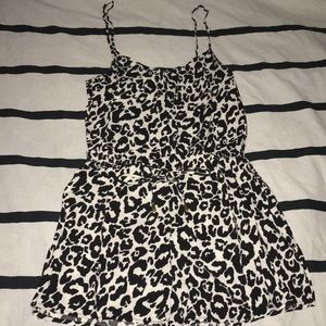 Leopard print romper